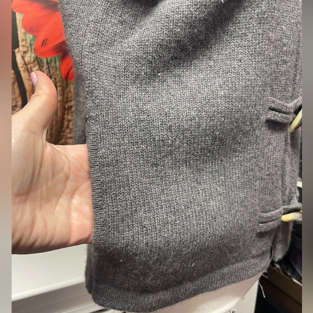 Ralph Lauren Gray Hooded Toggle Vest - Picture 5 of 10